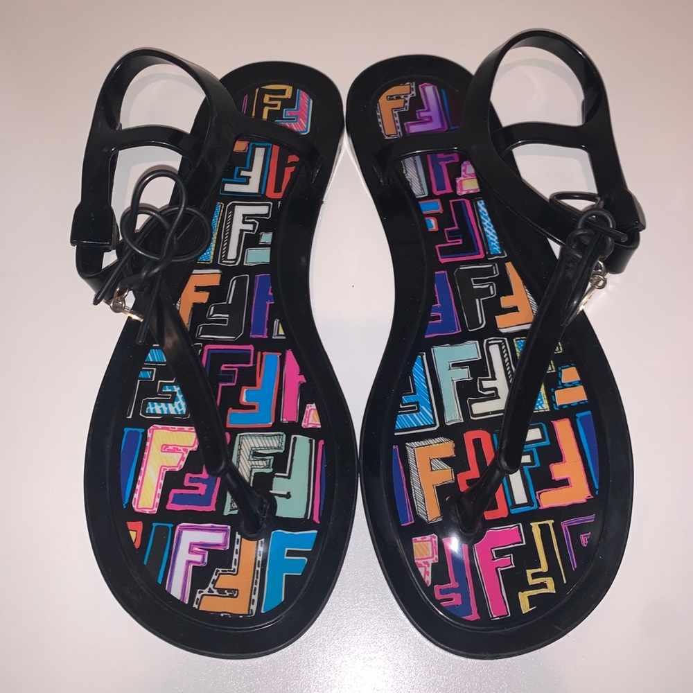 FENDI Jelly Sandal - plastic, pool sandal slide